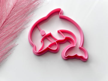 Dolphin Trinket Dish Cutter | Trinket Dish Clay Cutter | Coaster Polymer Clay Cutter